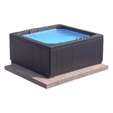 luxury jacuzzi with water jets sticker