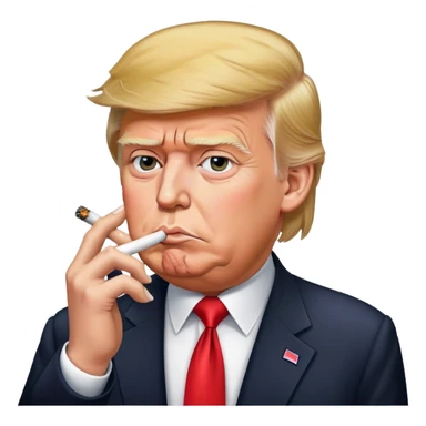 Donald trump smoking sticker
