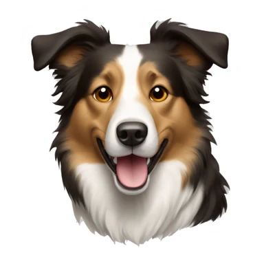 Shepard border collie mix dog  sticker