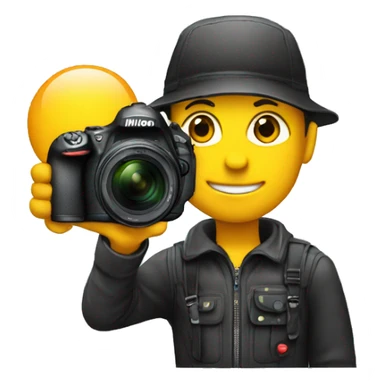 Photographe avec deux Nikon  sticker