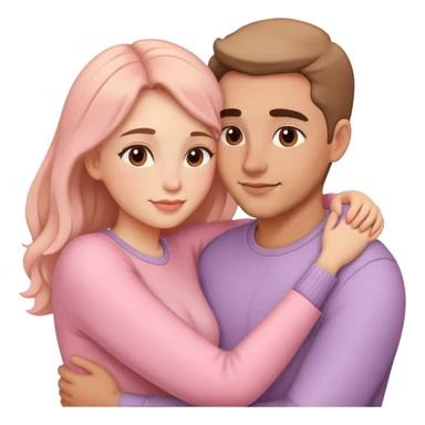 Pastel lush warm-colored romantic Valentine’s Day sticker