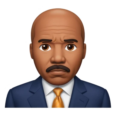 Steve Harvey close up stare serious  sticker