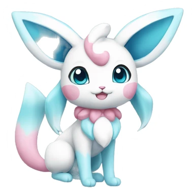 Kawaii Sylveon-Glaceon Full Body sticker
