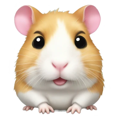 hamster with bows sticker