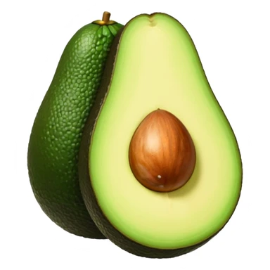 sliced avocado sticker