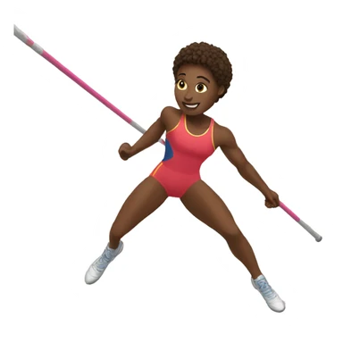 Pole vaulter sticker