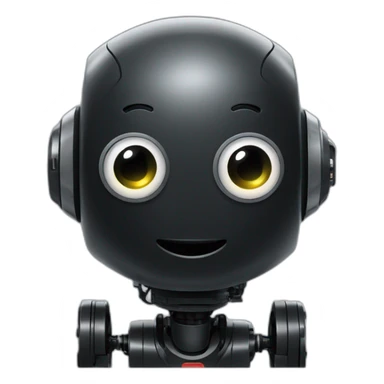 black collaborative robot sticker