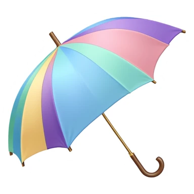 Pastel Rainbow Umbrella sticker