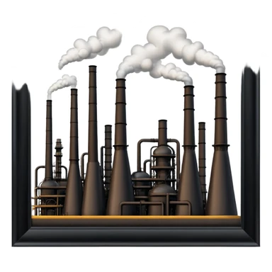 black oil refineries sticker