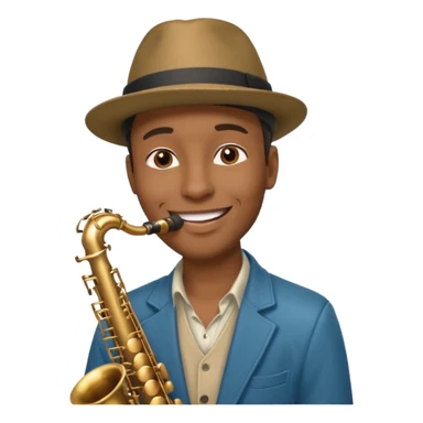 Street Music Performer black man  sticker