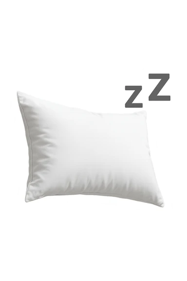 un cuscino per dormire fluttua in aria insieme alla scritta Z Z Z iperrealistici sticker