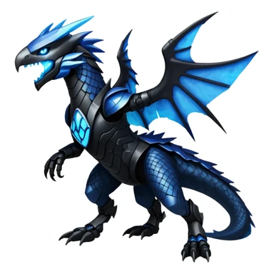 Punk’ish Edgy Futuristic Badass Dark Gothic Zekrom-aktuaren-Aurorus-Hybrid-Creature sticker