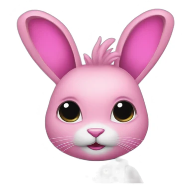 bunny pink punk sticker