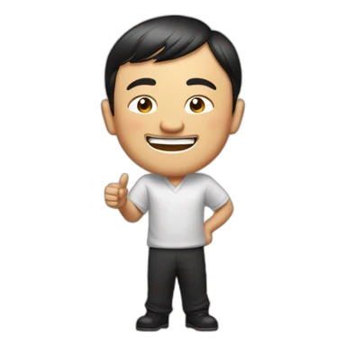 Jack ma smile and make A speech sticker