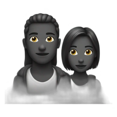 Rond-noir-avec-yeux-coquins sticker