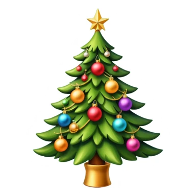 lighting chistmas tree sticker