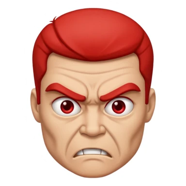 extemely mad face sticker