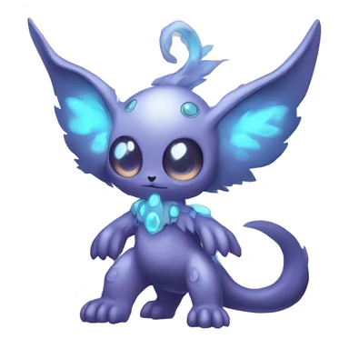 cute cool edgy ethereal magical alien Digimon-Fakemon-animal full body sticker