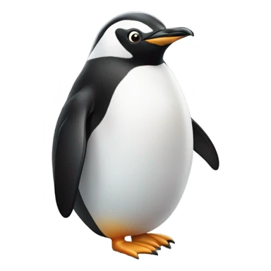 Give the penguin Kellys face sticker