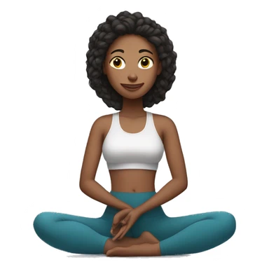 stretching girl in yoga pants sticker