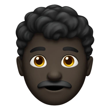 Dark boy with a mustache  sticker