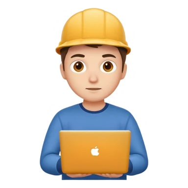 A juniorDEVELOPER WITH A laptop sticker