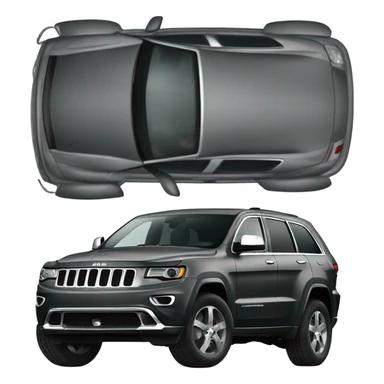 Charcoal grey jeep grand cherokee sticker