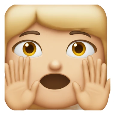 One eyebrow up and one hand out infront of face sticker