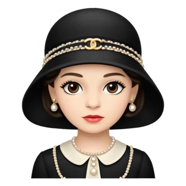 coco chanel kid sticker