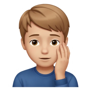 Create a shyness imoji Boys imoji Boys imoji hand in face hand in full face create a shame boys imoji  sticker