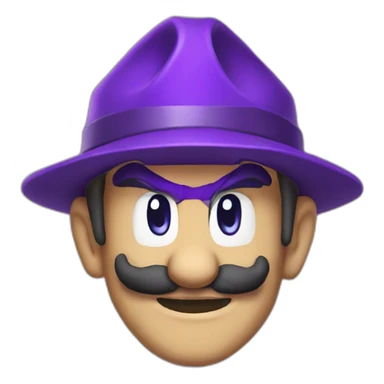 Waluigi sticker
