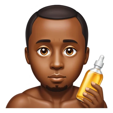 P Diddy with shiny baby oil sticker