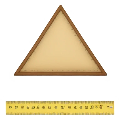 REALISTIC TRIANGLE RULER sticker