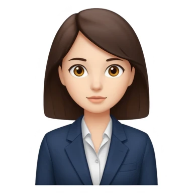 Девушка брюнетка в пиджаке с карими глазами sticker