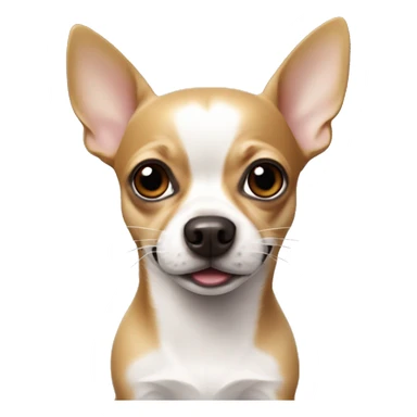 Chihuahua with white tube in mouth sticker