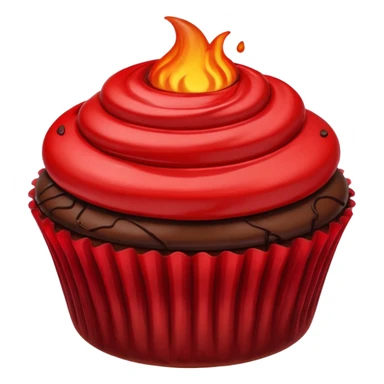 Lava cupcake sticker