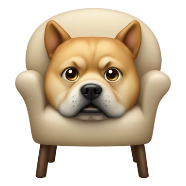 fat dog mix chair sticker