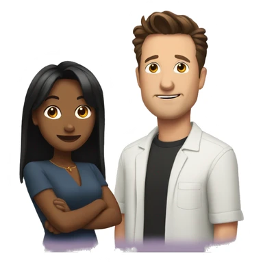 Monica and Chandler sticker
