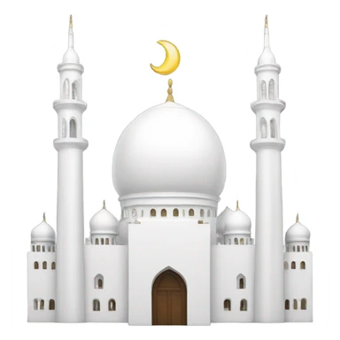 White mosque sticker
