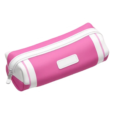 pencil case pink and white sticker
