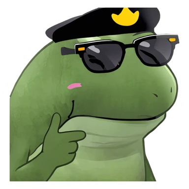 side eye looking sticker