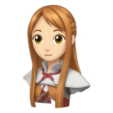 Asuna qui fait dodo sticker