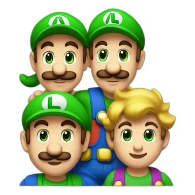 Mario & Luigi having babies sticker