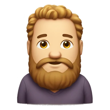Fat bearded man sticker