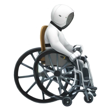 wheelchair fencing sticker