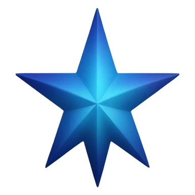 gradient blue north star sticker