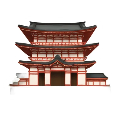 Erstelle mir ein Emoji von einem japanischen Tempel sticker