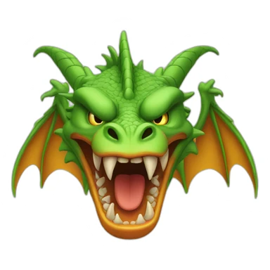 Three headed dragon angry sticker