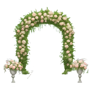 Garden wedding arch sticker