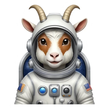 goat in space suit sticker